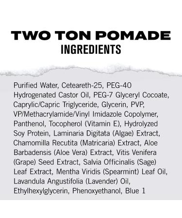 Hanz de Fuko Two Ton Insane Hold Premium Men's Pomade - Extreme Hold, Satin Shine Finish - 4 oz - Buy Online on GoSupps.com