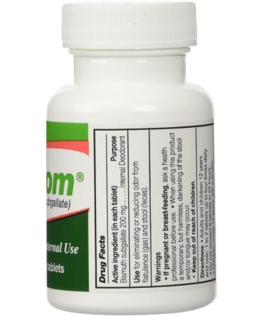 DEVROM Tablets 200mg 100 Chewable Tablets - Internal Deodorant, 100 Count - Buy Online on GoSupps.com