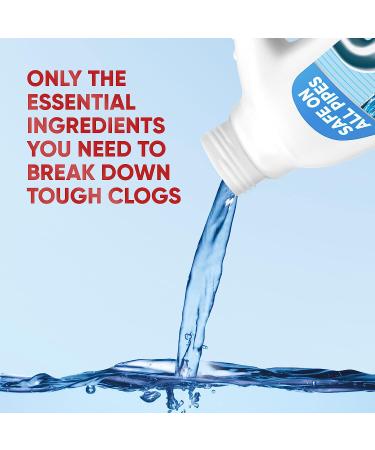 Drano Balance Non-Corrosive Drain Clog Remover and Cleaner 32 Fl Oz - Essential Ingredients Formulated - Buy Online on GoSupps.com