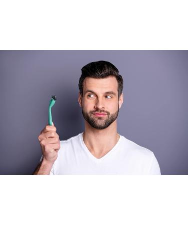 Preserve POPi Shave 5 Razor System - Neptune Green Recycled Ocean Plastic - 5-Blade Cartridge - Buy Online on GoSupps.com