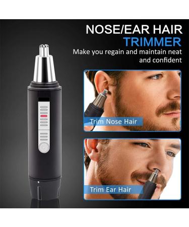 Professional USB Rechargeable Ear and Nose Hair Trimmer for Men & Women | Lightweight Waterproof Nasal Clippers - Buy Online on GoSupps.com