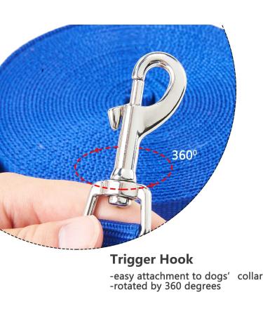 Happy Hachi 5m Blue Nylon Dog Tow Line | Robust Weatherproof Training Leash for All Sizes - Buy Online on GoSupps.com