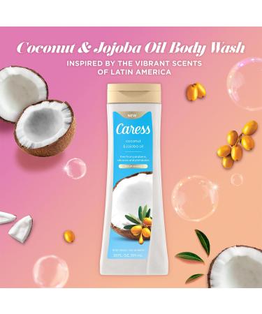 Caress Body Wash Nourishing Coconut & Jojoba Oil 2-Pack Bath & Shower Essentials for Soft Smooth Skin 20 Oz Ea - Buy Online on GoSupps.com