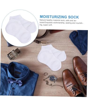 minkissy 3 Pairs Protective Socks Heel Protector Socks Heel Moisturizing Socks Silicone Heel Socks Moisturising Socks Beauty Socks High Heel Socks Anti Dry Sock Spa Sebs Moisture Miss White - Buy Online on GoSupps.com