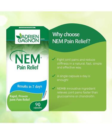 Adrien Gagnon - NEM Pain Relief for Joint Health Support and Muscle Pain Relief 90 capsules. - Buy Online on GoSupps.com