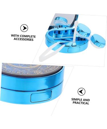 Buy Healeved Starry Sky Glasses Case & Contact Lens Container - Travel Suite Hard PP Blue (7.5x7.5 cm) | International Shipping Available - Buy Online on GoSupps.com