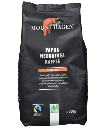 Mount Hagen Organic FT Naturland Roasted Coffee Papua New Guinea 500g ground 500 g (1 pack) - Buy Online on GoSupps.com