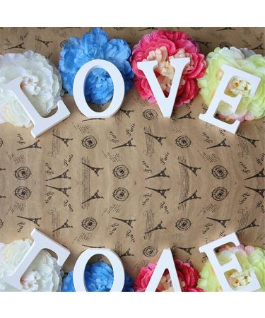 Freeas Decorative Wood Letters - 26 Hanging Alphabet Wall Letters for Kids' Bedrooms Baby Names Weddings & Home Decor - Buy Online on GoSupps.com