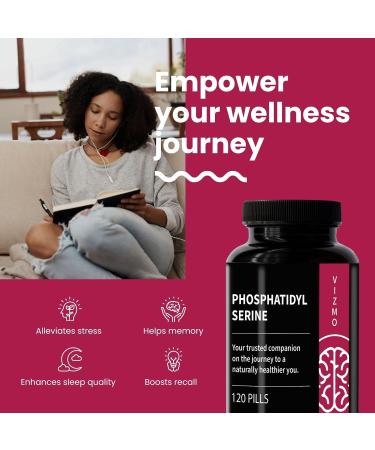 UAB Involutus Phosphatidylserine 100mg 120 highdose vegan capsules for memory concentration stress reduction lowering cortisol levels cortisol balance focus Vegan NonGMO Gluten Free - Buy Online on GoSupps.com