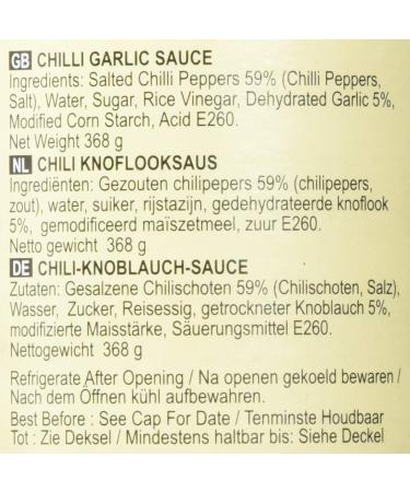 Lee Kum Kee Chilli Garlic Sauce - Pack of 3 (3 x 368g) | Authentic Asian Flavor for International Shipping - Buy Online on GoSupps.com