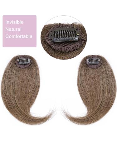 Bangs 2PCS Human Hair Clip on Bangs with Mid Part One/Two Sides Bangs Remy Hair in Extenssion French Invisible Fringe for Women Curved Bangs for Daily Wear (Color : #4 Size : 6 months) 6 months #4 - Buy Online on GoSupps.com