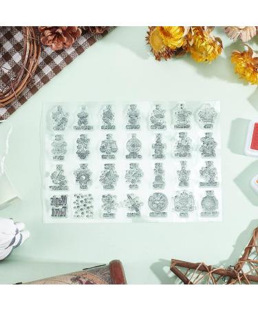 Mystic Tarot Pattern Silicone Clear Stamp - 4.3 x 6.3 Inch - Perfect for Scrapbook, Journal, Card Making - GLOBLELAND - Buy Online on GoSupps.com
