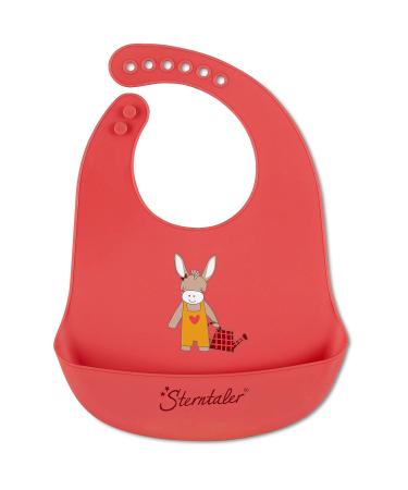 Sterntaler Silicone Bib Emmilius green Emmily Red
