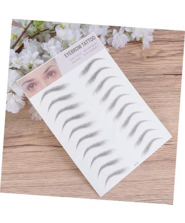 NOLITOY 2pcs Hair-like Women Tool Stickers Transfer for Type Artificial Black Imitation Men Eyebrow 20.50X15.00X0.20CM Black - Buy Online on GoSupps.com