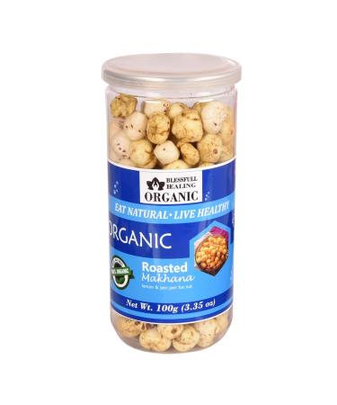 Buy Blessfull Healing Organic Roasted Lemon & Peri Peri Makhana - 100g - Healthy Snack for International Shipping - Buy Online on GoSupps.com