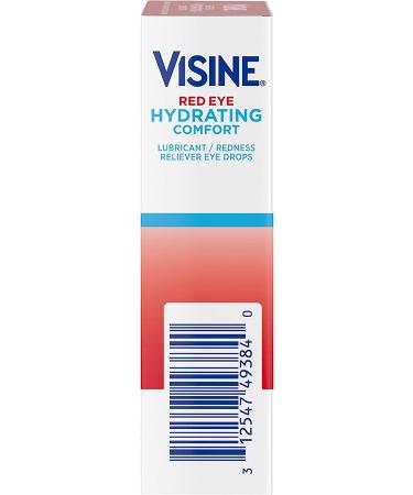 Visine Red Eye Hydrating Comfort - Lubricant & Redness Reliever Eye Drops 12 fl oz - Buy Online on GoSupps.com
