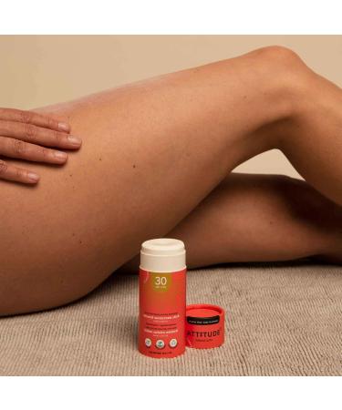 ATTITUDE Sunscreen Stick SPF 30 - Vegan Cruelty-Free Broad Spectrum UVA/UVB Protection Plant-Based Ingredients - Unscented Sun Care 3 oz - Buy Online on GoSupps.com