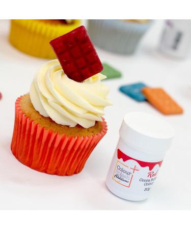 Colour Splash Additions Chocolate Colour | Red Cocoa Butter For Cake Decorations Truffles Chocolates | Chocolate Paint - 30g - Buy Online on GoSupps.com