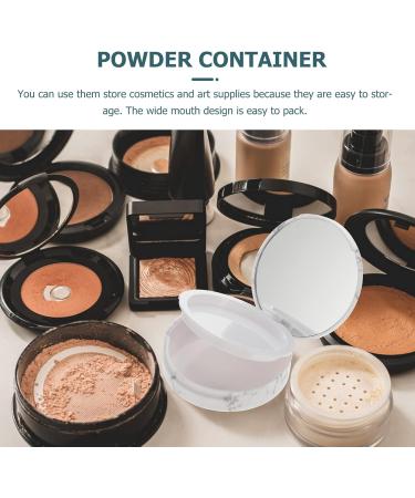 FOMIYES 4 Pcs Storage Box Cosmetic Cases for Traveling Loose Powder Empty Powder Case Powder Puff Holder 7.4X7.4X1.85CMx2pcs Assorted Colorx2pcs - Buy Online on GoSupps.com