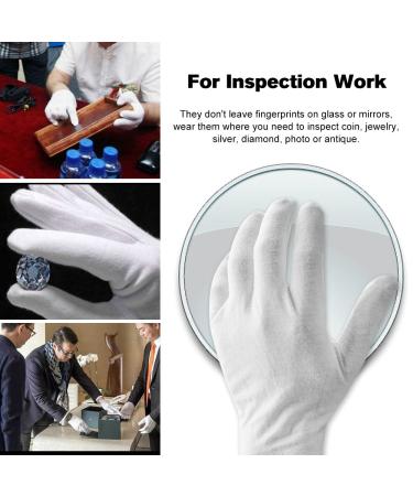 Buy Cotton Gloves - 6 Pairs Soft Moisturizing White Gloves for Men & Women - International Shipping Available - Buy Online on GoSupps.com