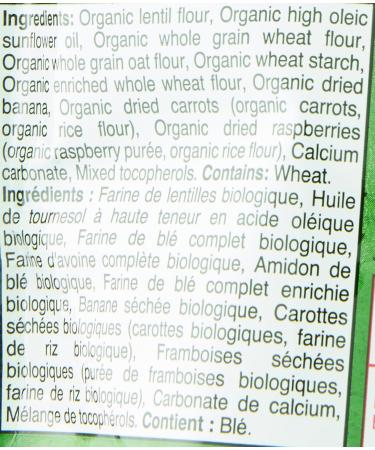 GERBER Organic Plant-Tastic Lentil Hearts Banana Carrot Raspberry 42g 4 Pack - Buy Online on GoSupps.com