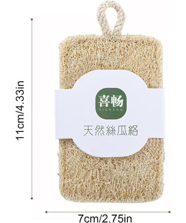 Loofah - Cleaning Dishwashing Sponge | Scratch-Resistant Loofah Dishwashing Cloth Scrub Pad for Plates Cookware Dishes Rowces Square Loofah-lanyard - Buy Online on GoSupps.com