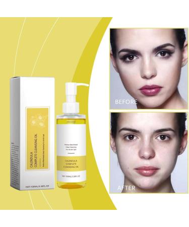Calendula Face Cleansing Oil Calendula Cleansing Oil Korean Face Cleansing Oil Daily Makeup Removal Oil Cleanser Gentle and Light Not Tight Suitable for All Skin Types - Buy Online on GoSupps.com