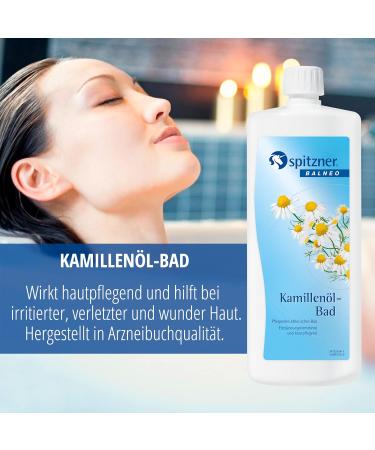 Spitzner Health Bath Chamomile Oil 1000ml | Anti-Inflammatory Bath Essence with Chamomile Essential Oil - Buy Online on GoSupps.com