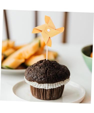HOMSFOU 18pcs Mini Pinwheel Stakes Pinwheel Cupcake Toppers Kids Party Favors Wind Spinner Cake Topper Diy Pinwheel Bath Toys for Babies Cupcake Picks Baby Lip Gloss Self Made Bamboo As Shown 18pcs - Buy Online on GoSupps.com