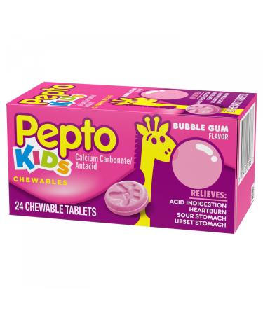 Pepto-Bismol Pepto-Bismol Children Chewable Tablets, Bubble Gum Flavor 24 tabs