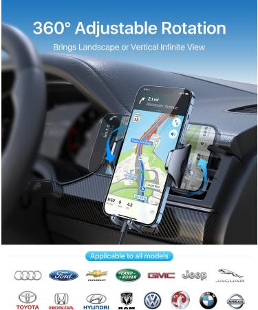(2022 Upgraded) andobil Car Phone Mount - Military Sturdy Grip, Ultra Stable, Easy to Use - Compatible with iPhone 13/12/14 Pro Max, Android, Samsung - Black - Buy Online on GoSupps.com