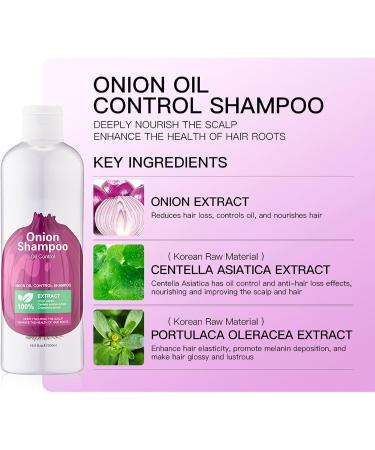 Shampoing contr le de l'oignon nettoyant nourrissant pour cheveux fra cheur longue dur e shampoing avec nettoyage en profondeur soin pour cheveux secs gras fins grossiers raides boucl s prod - Buy Online on GoSupps.com