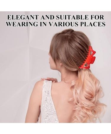 1st Choice Jumbo Claw Clip - Nonslip Hair Holder for All Hair Types, Red, 5-18 - Women's Clip Accessories - Buy Online on GoSupps.com