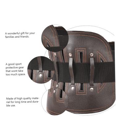 Adjustable Lower Back Support Brace for Men - Herniated Disc Protection & Waist Trainer Corset - Fajas Para Hombres - Comfortable Sweat Band 110X25X2cm Brown - Buy Online on GoSupps.com