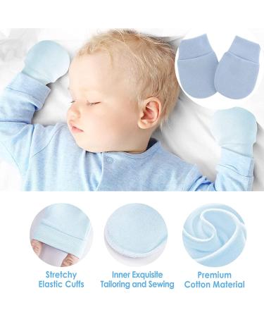 FVIZAL 6 Pairs Baby Anti-Scratch Mittens - Soft Cotton Gloves for Newborns, Infants, and Toddlers - Buy Online on GoSupps.com