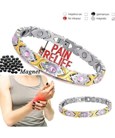 NBZZ Lymphdrainage Magnetic Bracelet - Exquisite Energy Health Bracelets for Arthritis | Perfect Mother's Day Gift - 4PCs - Buy Online on GoSupps.com