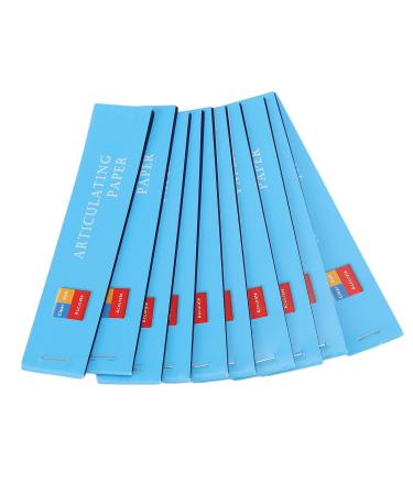 Dental articulation paper dental articulation paper blue thin recording of tooth bite traces Suitable recording of prosthesis insspection Suitable for tooth laboratory and dental clinic
