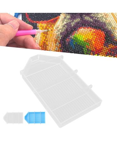 Bead Sorting Trays Diamond DIY Tools | Paint Mixing Trays for Kids & Students | Classroom Art Craft Plastic Pallet (Transparent) - Buy Online on GoSupps.com