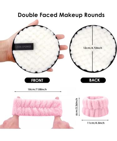 6 Washable Slaughtering Pads & 2 Face Washing Bracelets - Microfiber Snack & Makeup Removal Pads for Perfect Facial Cleaning - Buy Online on GoSupps.com