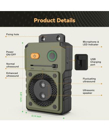 Bubbacare Anti Bell Device for Dogs - Ultrasonic Anti-Bell Remedy 3 Modes 50-Foot Range - Safe for Small & Large Dogs Indoors & Outdoors - Color 62 - Buy Online on GoSupps.com
