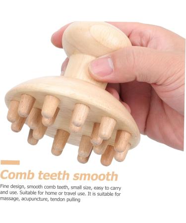 Buy BUIFULSIC Wooden Massage Comb - Scalp & Hair Massager for Relaxation - Ergonomic Beech Design for All Ages - Buy Online on GoSupps.com