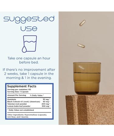 Estrocap Menopause Supplements for Women - Menopausal Relief Vitamins for Hot Flashes and Night Sweats - Bone Health & Mood Support - Valerian Root & Black Cohosh - Heale Health - Buy Online on GoSupps.com