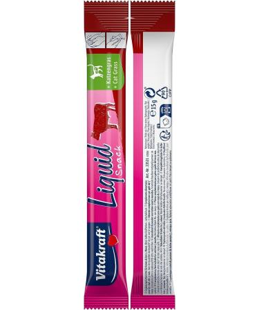 Vita Power Liquid Snack for Cats - Beef & Cat Grass Treats Supports Healthy Gut Flora Low-Calorie (6 Pack) - Buy Online on GoSupps.com