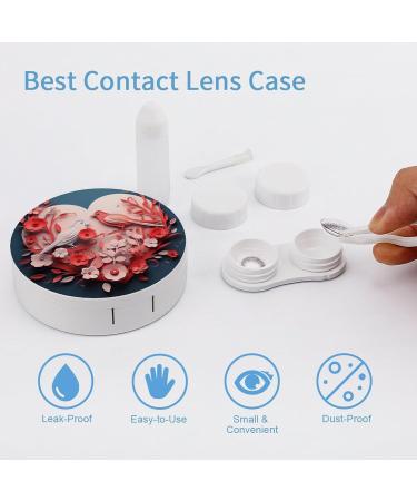 Valentine's Day Style Contact Lens Case - Portable Travel Storage Box for Contact Lenses - Buy Online on GoSupps.com