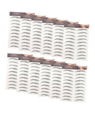Balacoo 24 Pcs Eyebrow Stickers Beauty Tools Eyebrows Cejas Eyebrow Tattoos Stickers Artificial Post 3d