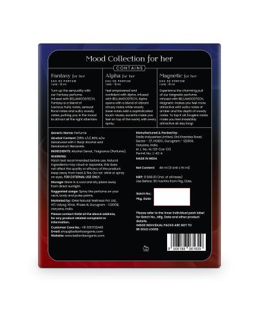 BELLAVITA Mood Collection Men's Eau De Parfum Gift Set 3 Fragrances 0.50 fl. oz Each (Gift Set For Women) - Buy Online on GoSupps.com