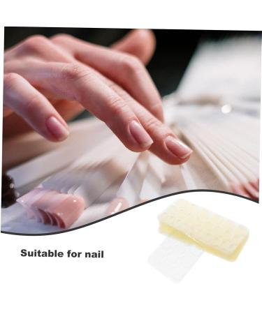 Ipetboom 50 Sheets Nail Jelly Glue Jelly Double Side Nail Sticker Fake Nail Sticky Tab Nail Stickers for Nail Art Fake Press on Nail Tab Nail Gel Nail Flakes Silica Gel Manicure - Buy Online on GoSupps.com