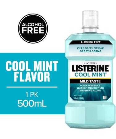 Listerine Zero Mouthwash Clean Mint 16.9 oz (Pack of 6) - Buy Online on GoSupps.com