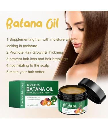 Batana Hair Oil moisturizes and repairs dry and frizzy hair smoothes and thickens hair growth and prevents hair loss and breakage (1) - Buy Online on GoSupps.com