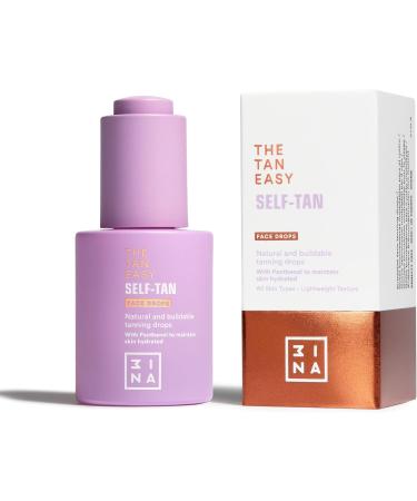 3INA MAKEUP - The Tan Easy Self-Tan Face Drops - Gouttes Bronzantes avec Panth nol - Bronzage Personnalis Naturel - Gouttes Bronzantes avec Texture L g re Forme de Gel - Vegan - Cruelty Free - Buy Online on GoSupps.com
